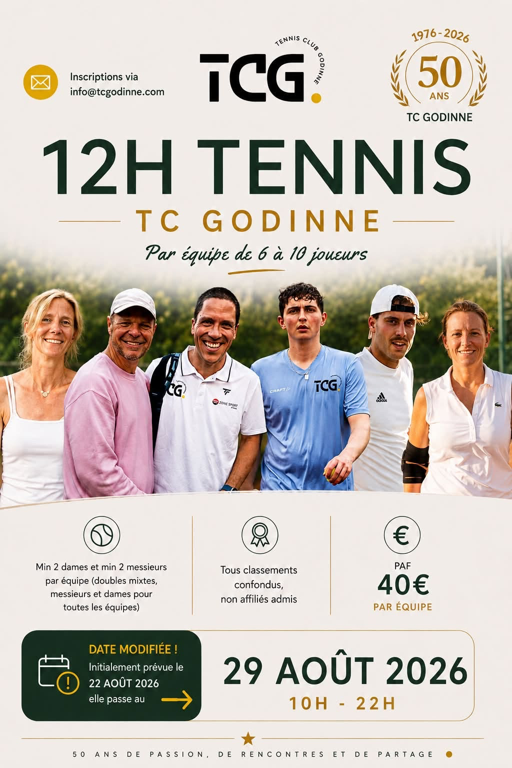 12H Tennis du TC Godinne — TC Godinne